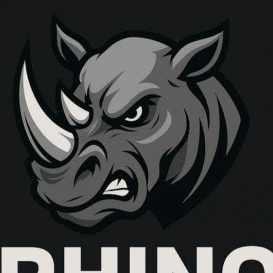 RHINO rhino mascot logo